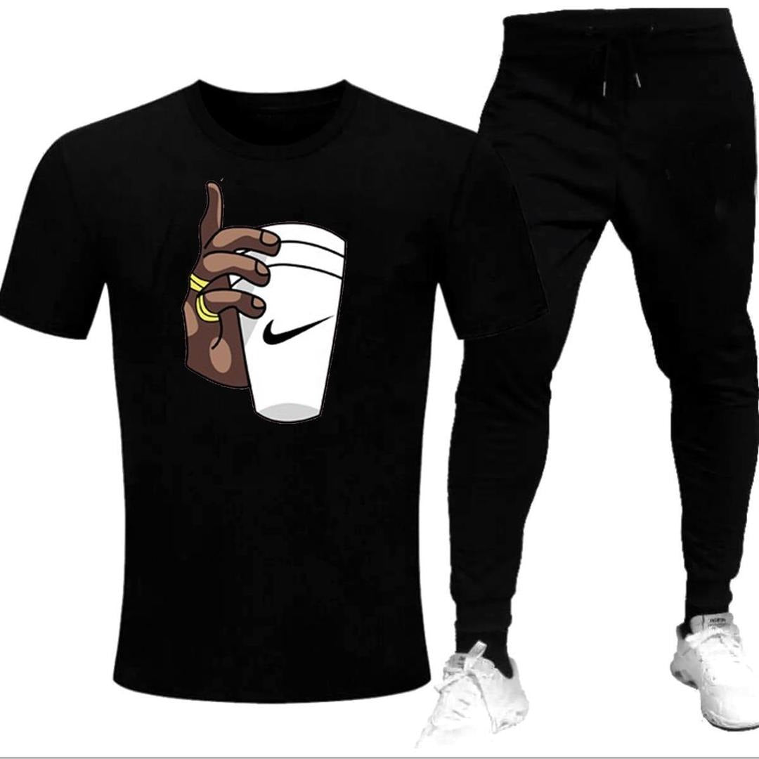 Premium Micro Men’s Tracksuit Cup Hand Print – Comfortable Sportswear | Gym & Workout Suit